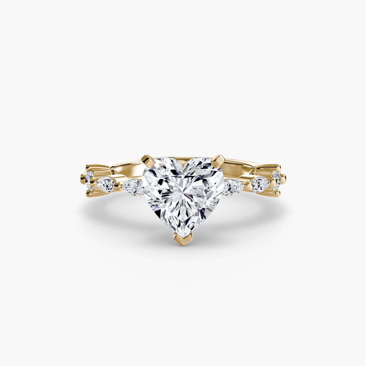 Solitaire with Eternity Pavé