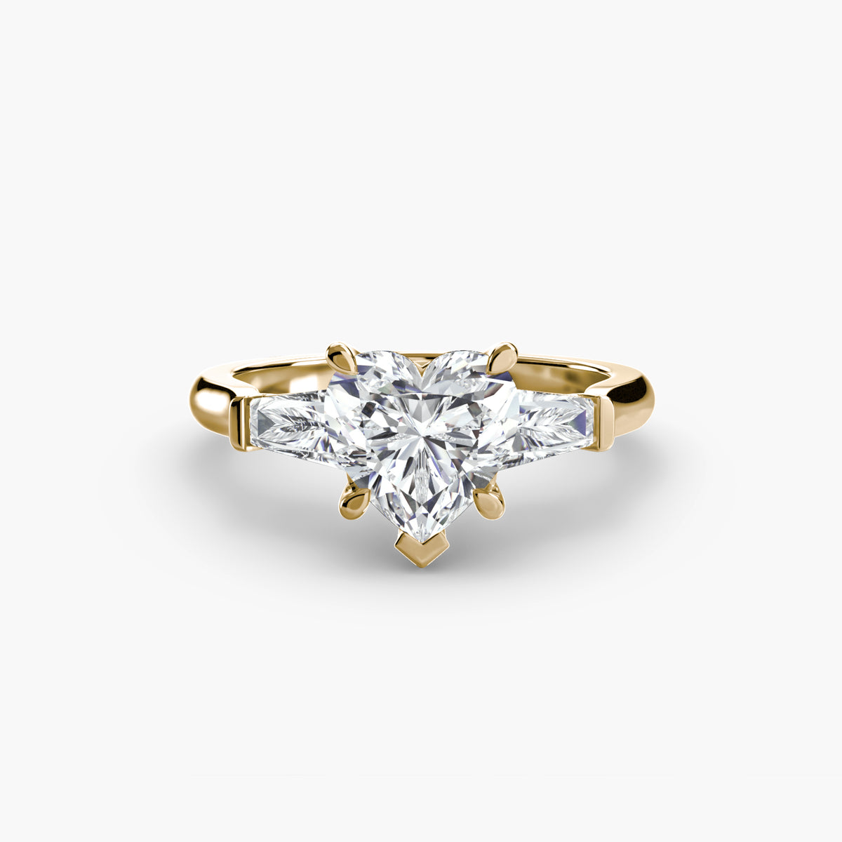 Three-Stone Ring (Baguette Side Stones)