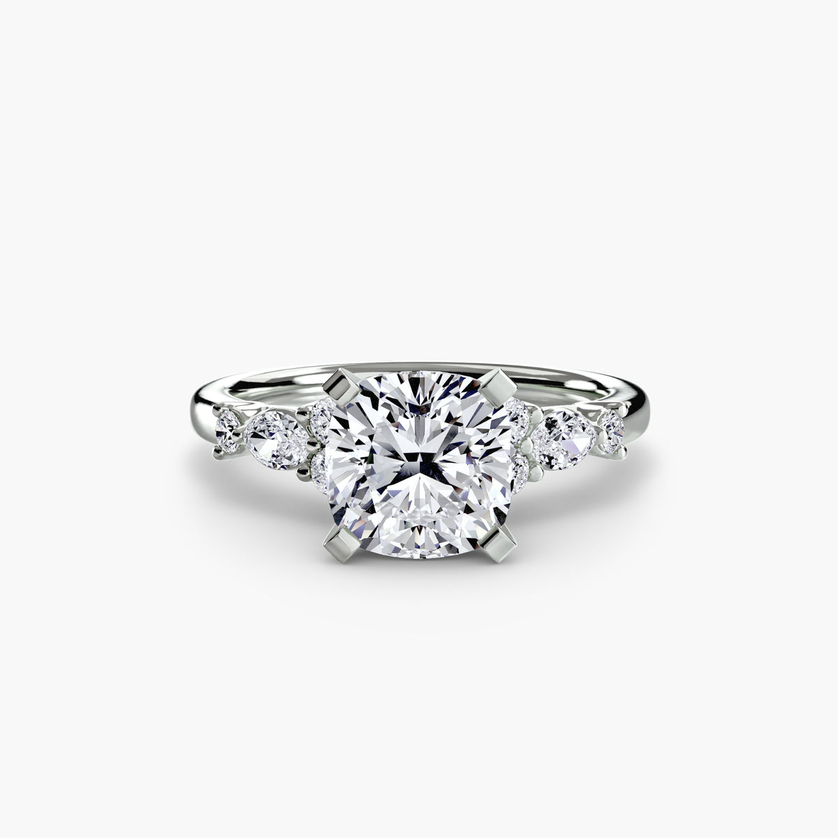 The Floral Accent Solitaire