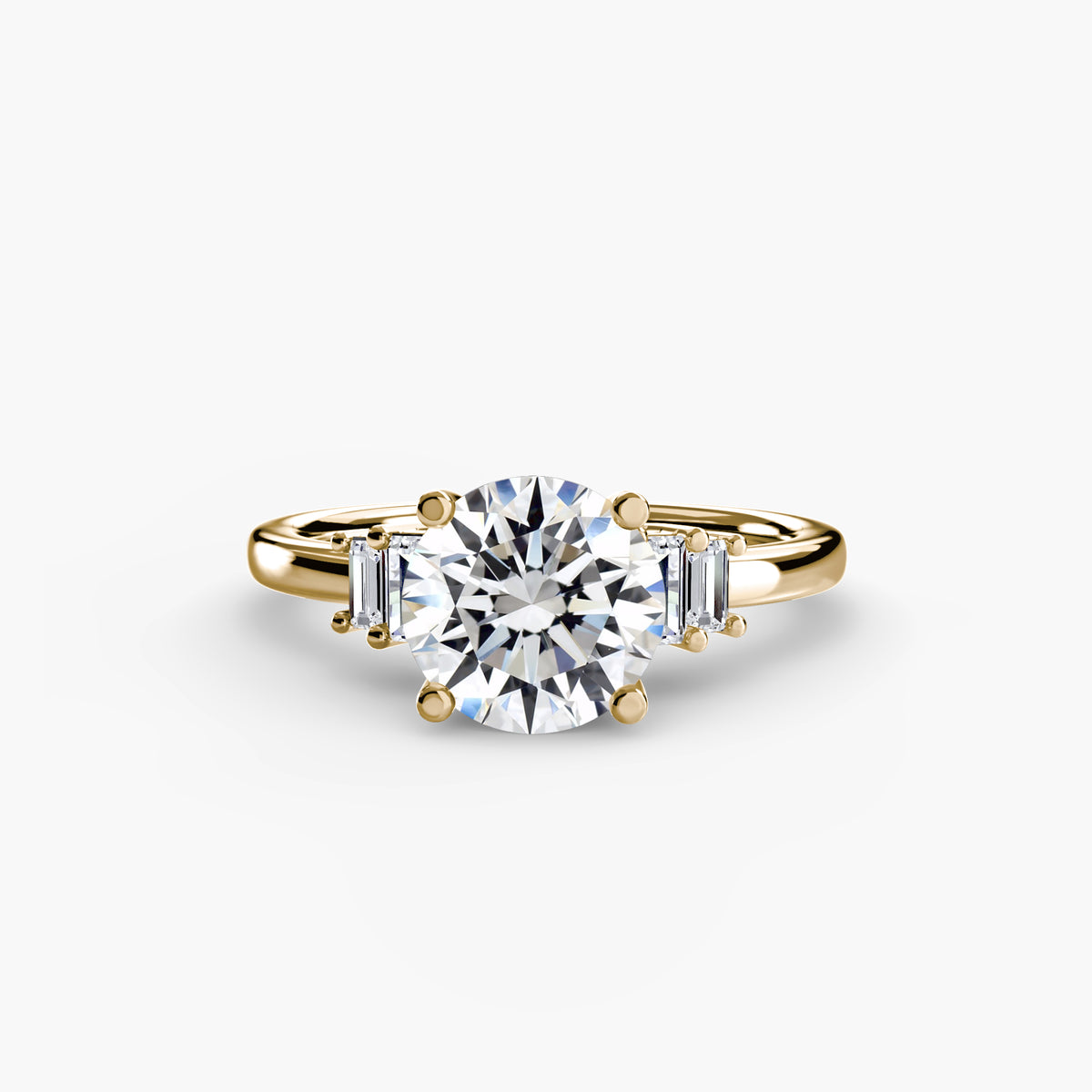 Baguette Accent Solitaire