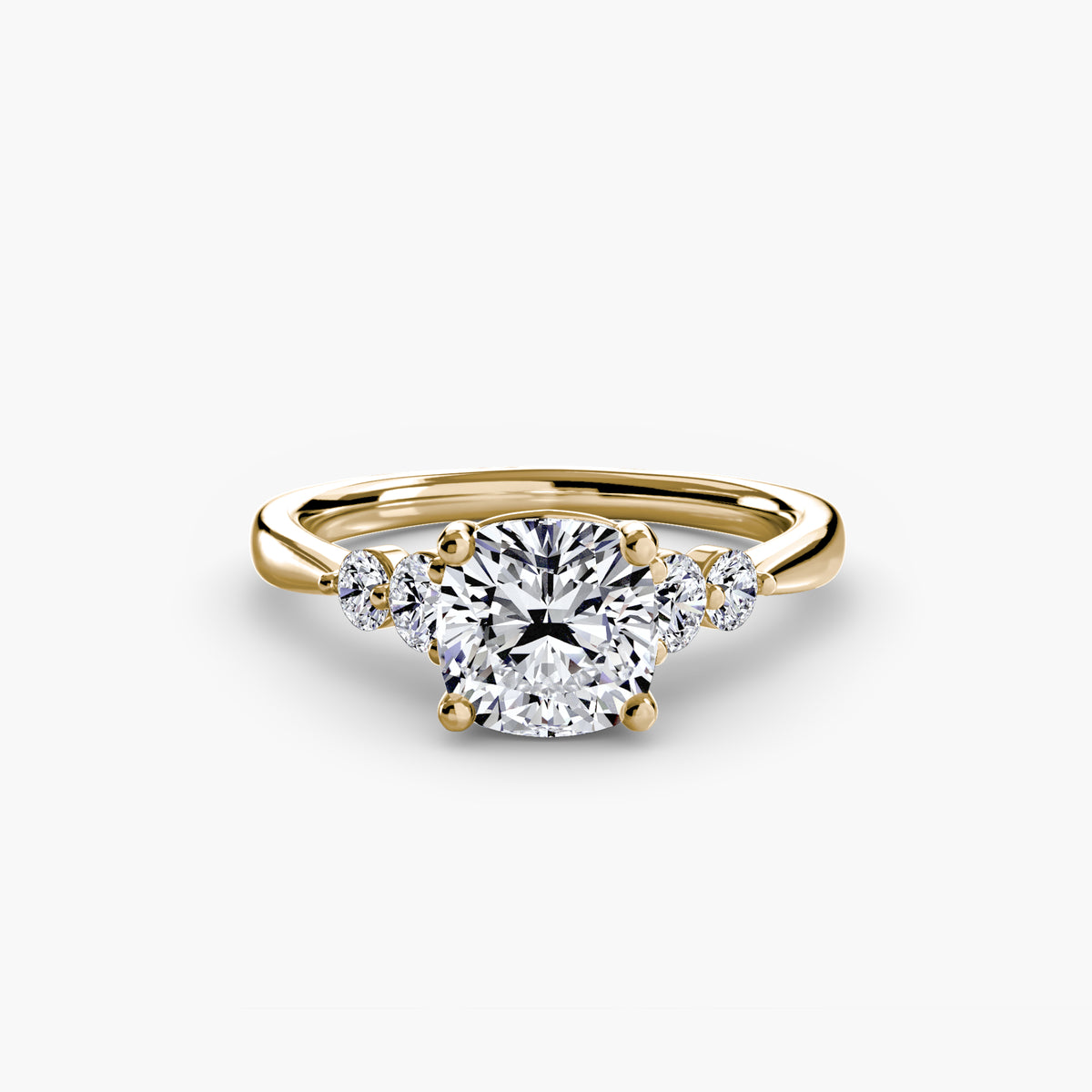 Solitaire with Shoulder Accents 2