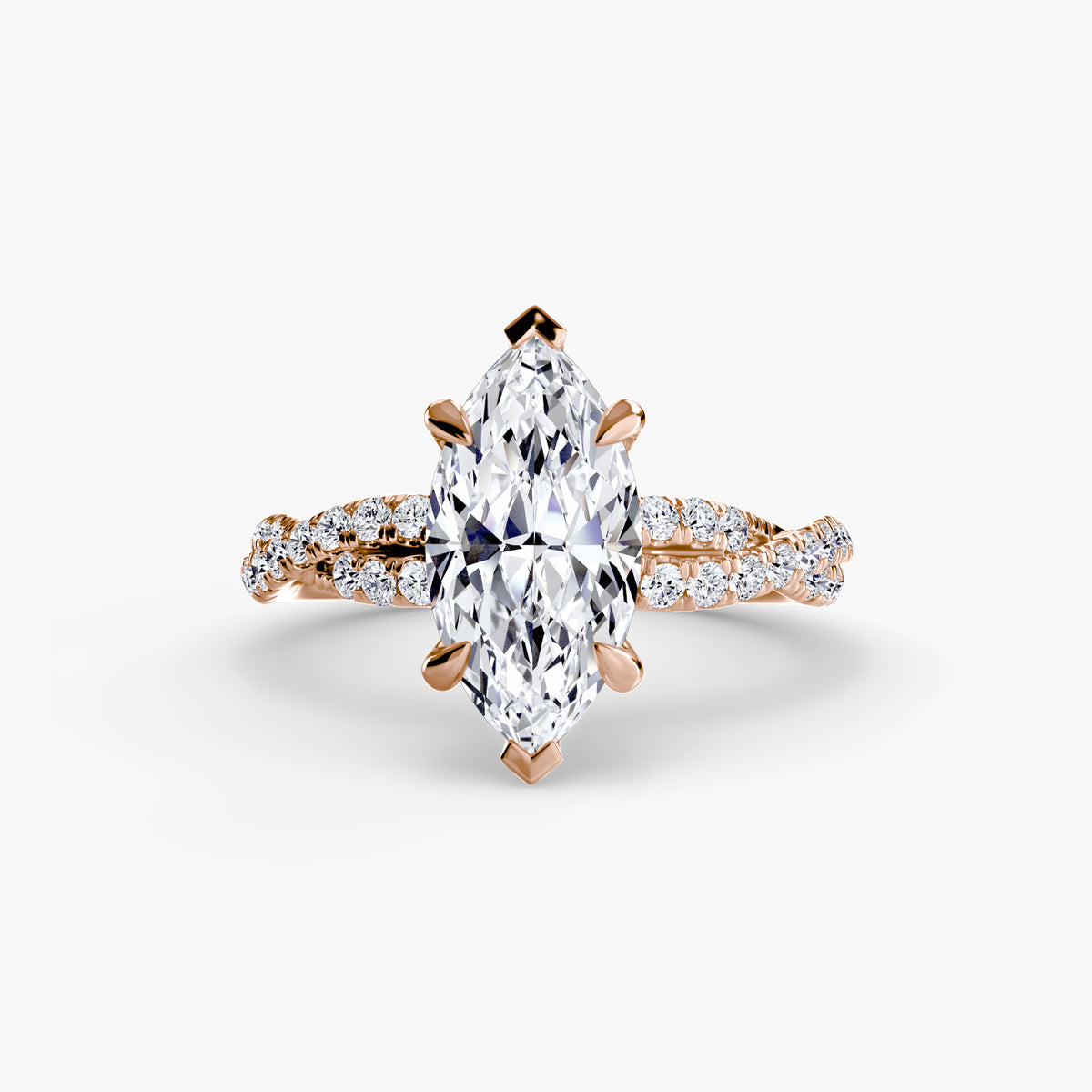 The Twisted Pavé Solitaire