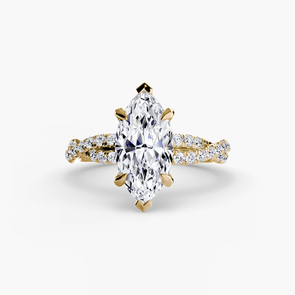 The Twisted Pavé Solitaire