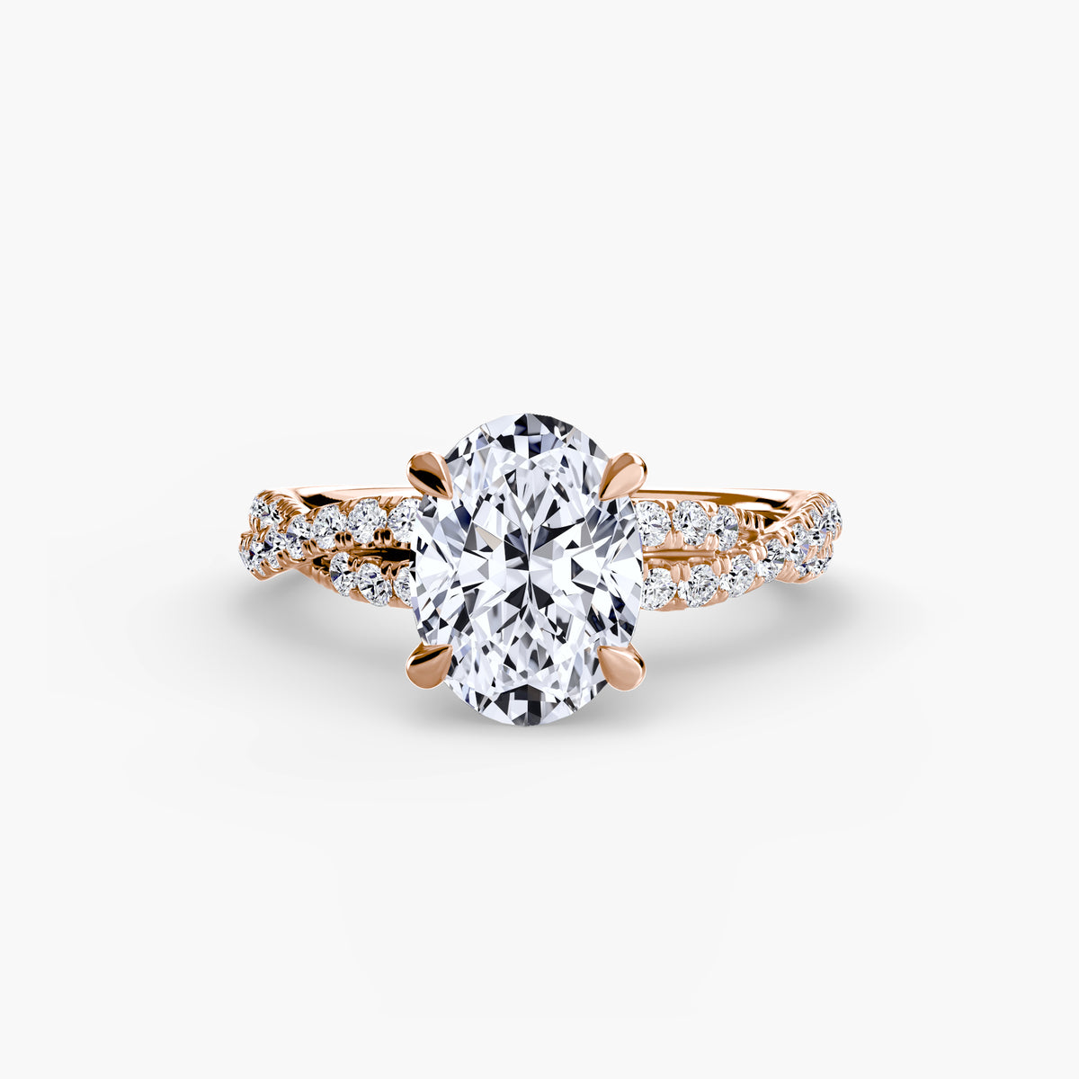 The Twisted Pavé Solitaire