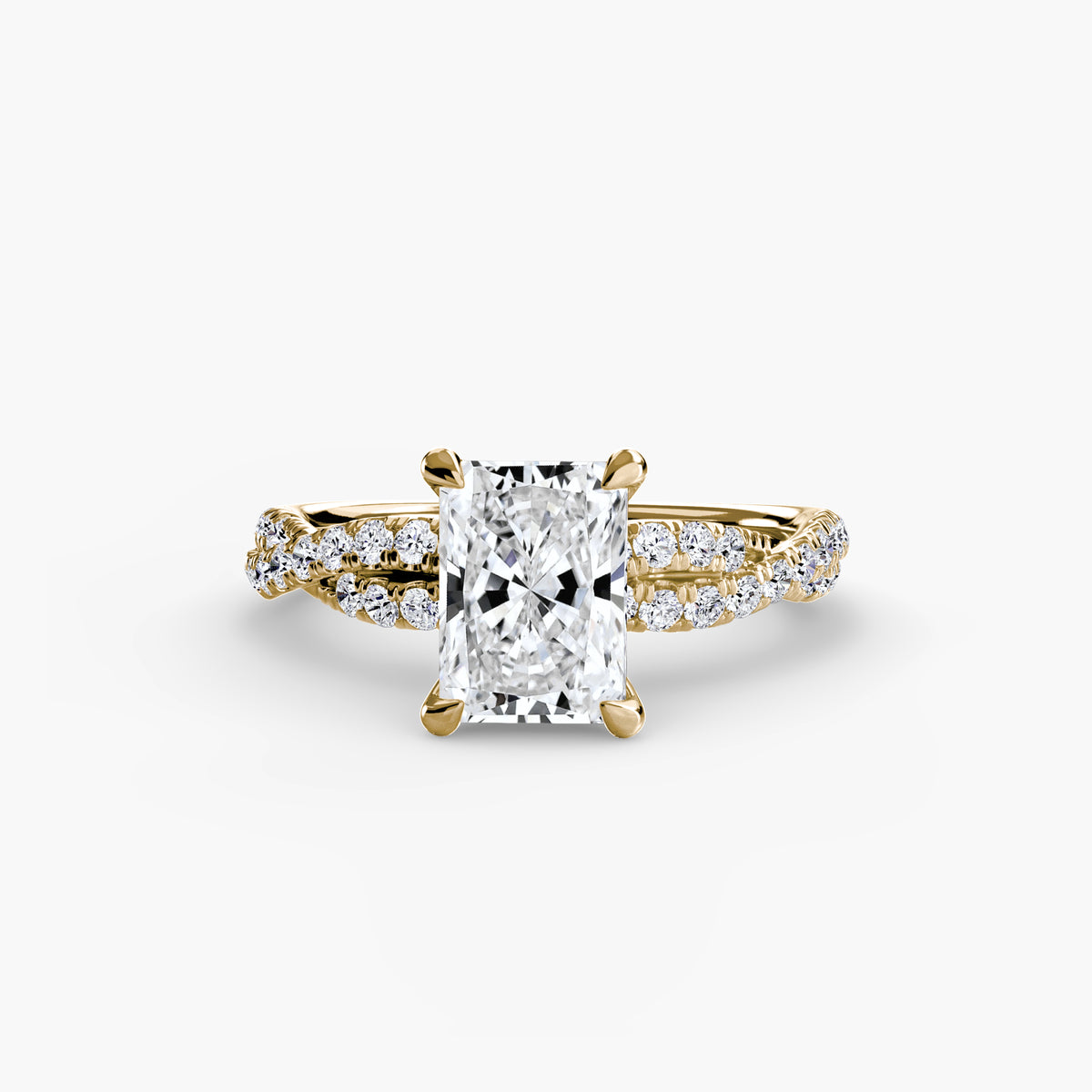 The Twisted Pavé Solitaire