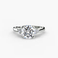 Solitaire with Cluster Shoulders 2