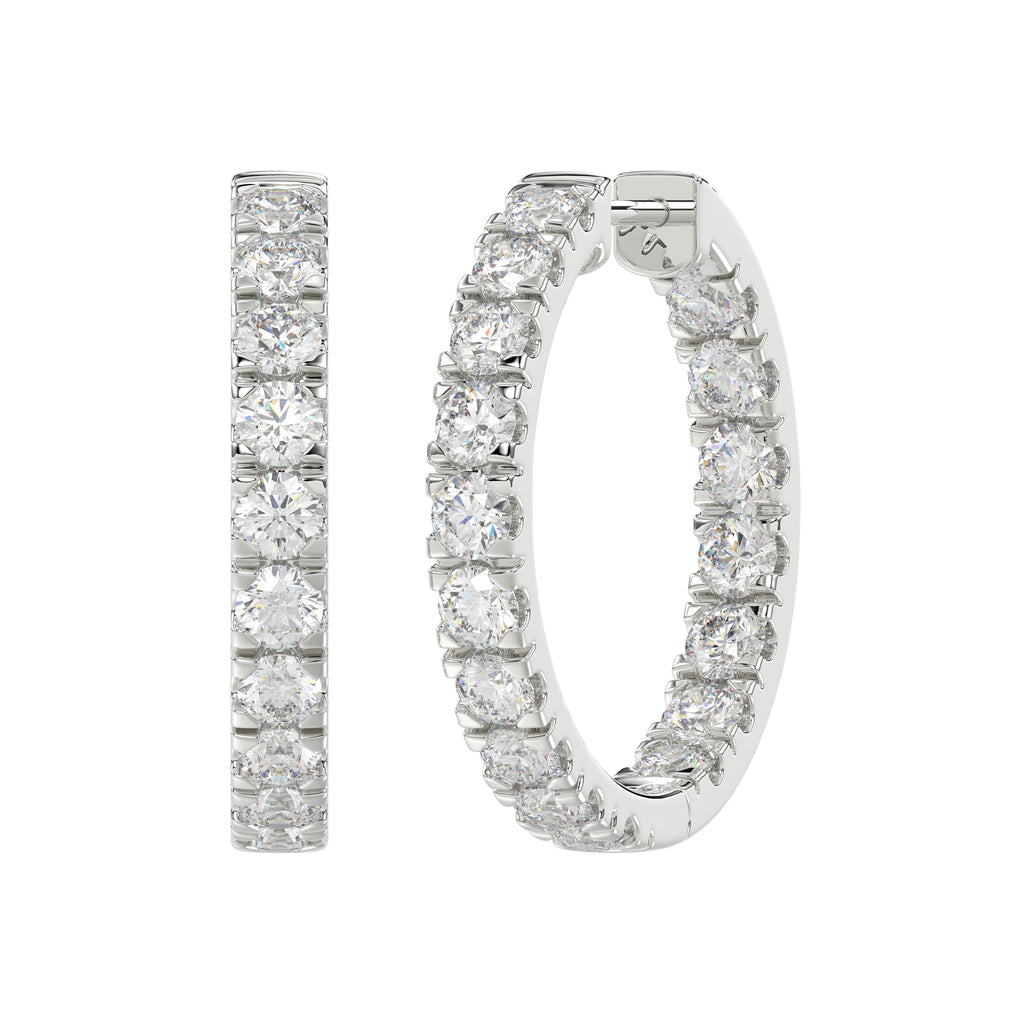 14K White Gold, angled view