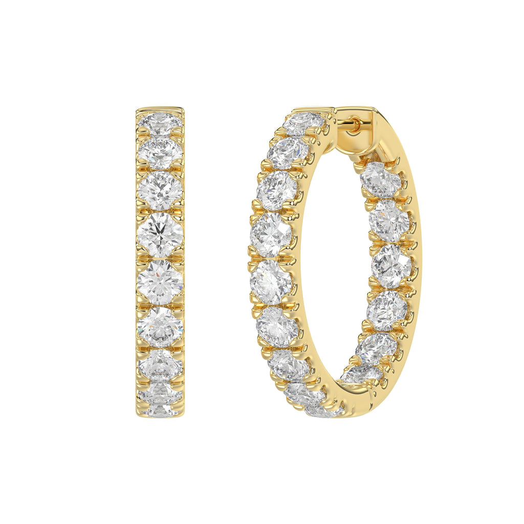 14K Yellow Gold, angled view
