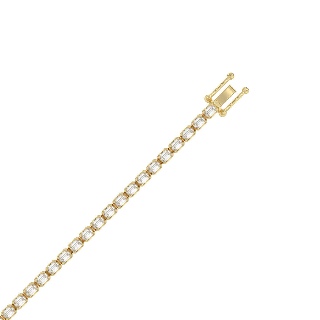 14K Yellow Gold, flat view