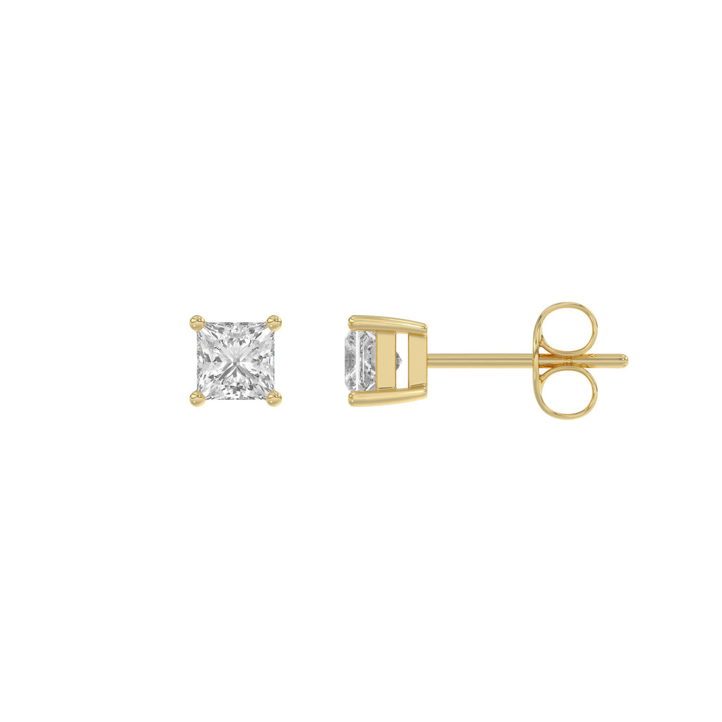 14K Yellow Gold, flat view