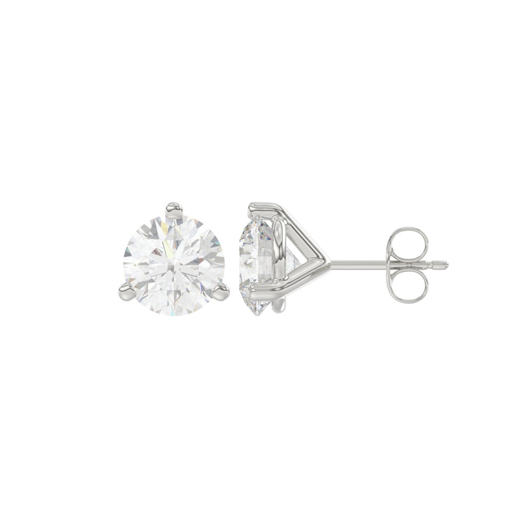 14K White Gold, flat view